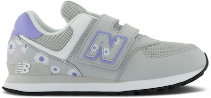 (Youth) New Balance 574 Hook & Loop Wide 'Summer Fog Violet Florals' PV574FR1-W (Youth) New Balance 574 Hook & Loop Wide 'Summer Fog Violet Florals' PV574FR1-W