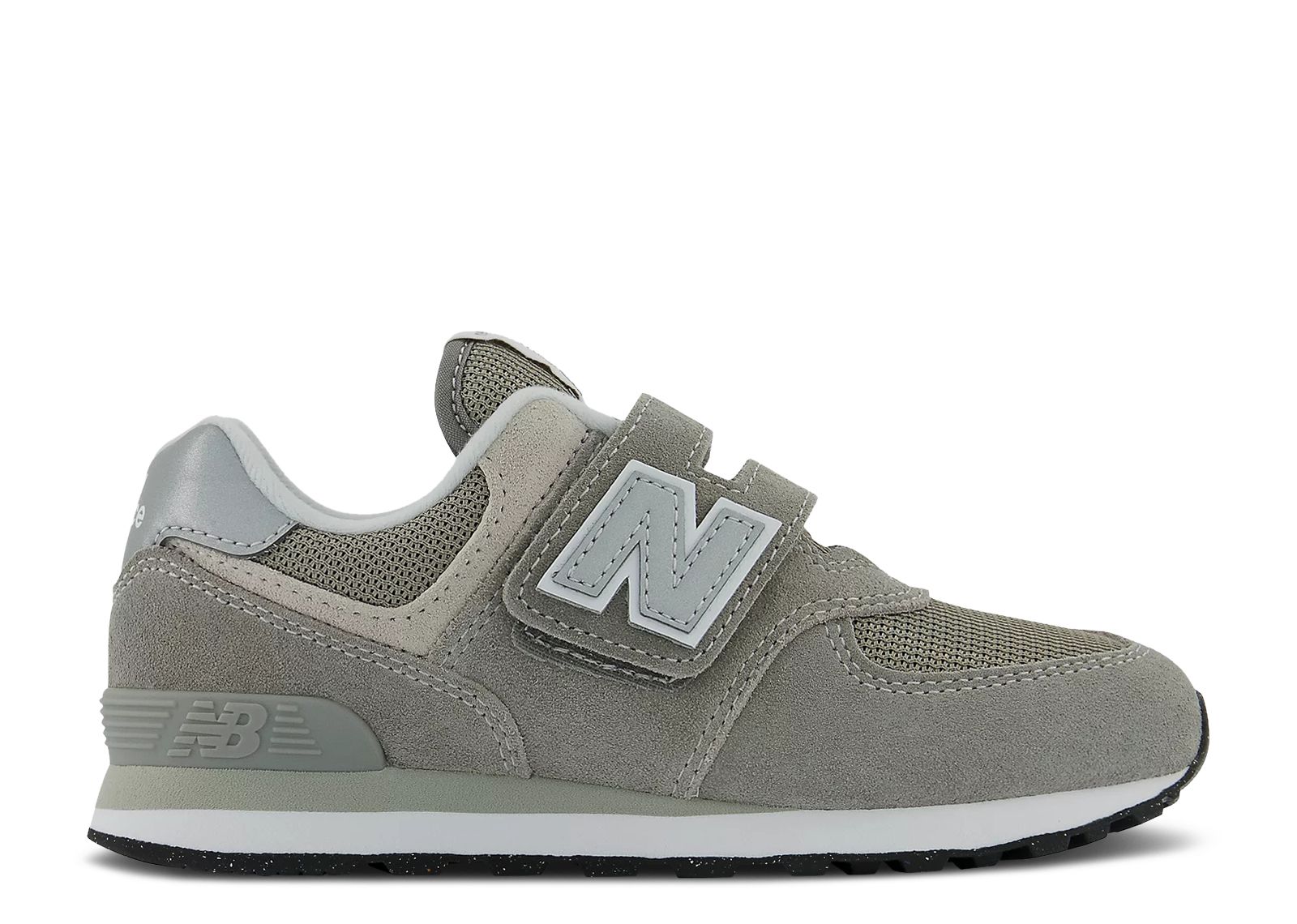Buy (JR) New Balance 574 Hook and Loop Wide 'Core Pack - Gris Blanco' PV574EVG-W