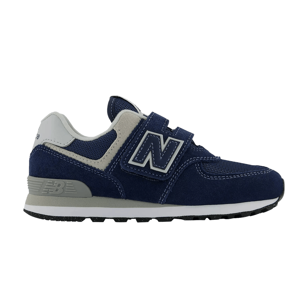 (Youth) New Balance 574 Hook and Loop Wide 'Core Pack - Navy' PV574EVN-W