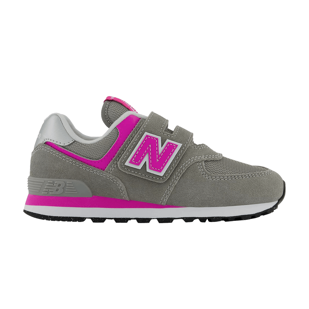 (Youth) NB 574 Hook and Loop Wide 'Core Pack - Grey Pink'