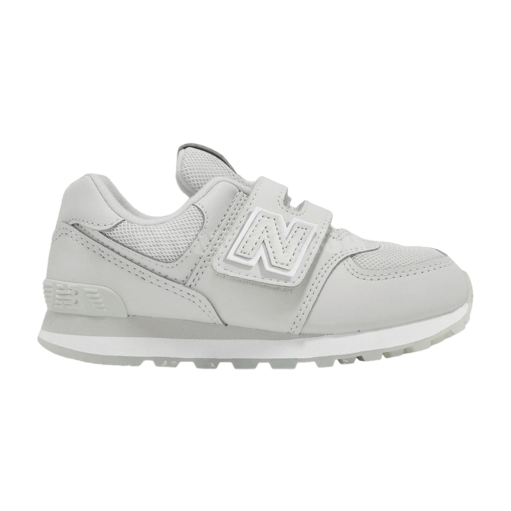 (Youth) New Balance 574 Little Kid Wide 'Grey White' PV574GS-W