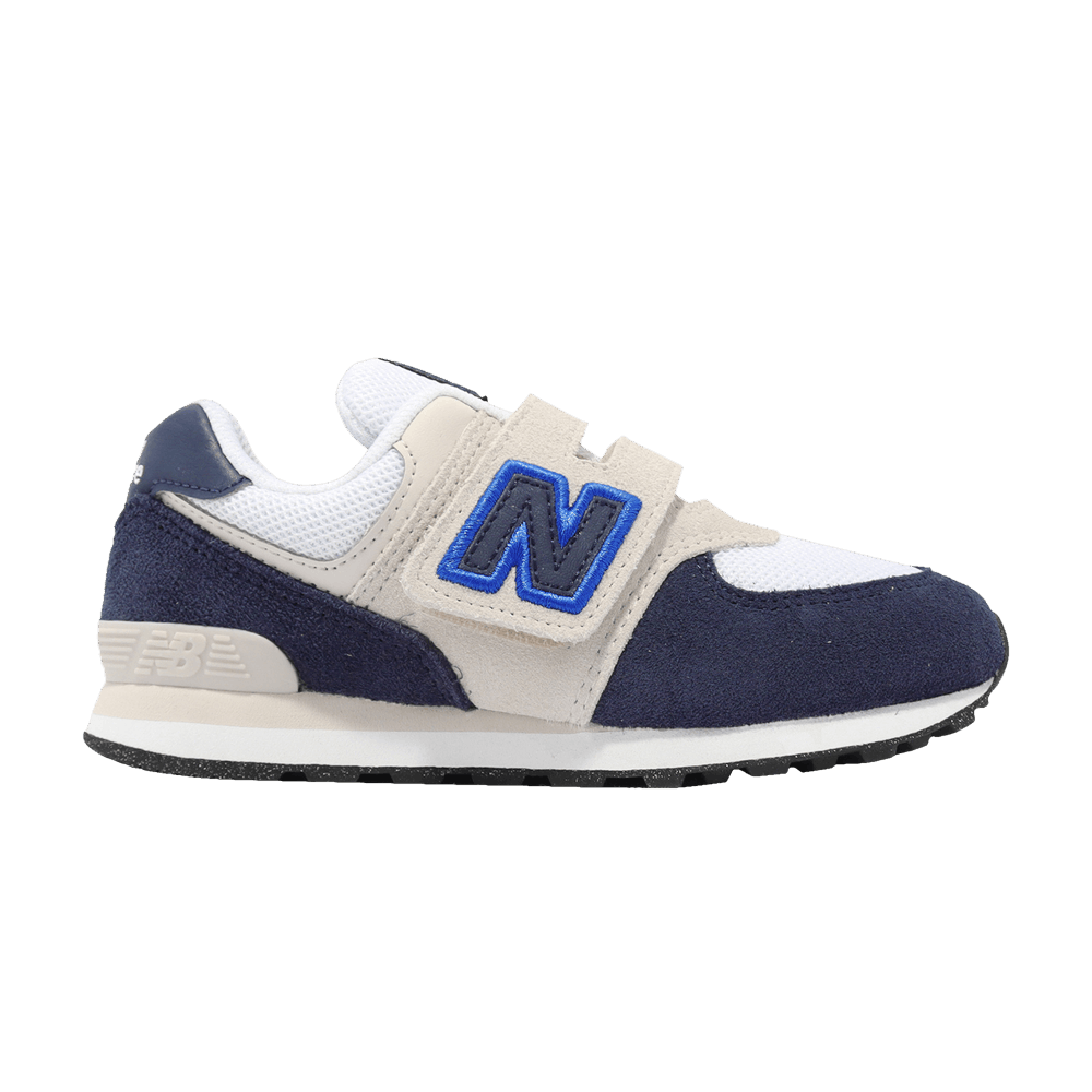 Buy (JR) New Balance 574 Kanak-kanak Lebar 'Putih Navy' PV574GW1-W
