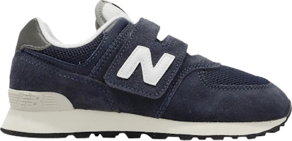 (Youth) New Balance 574 New-B Hook & Loop Little Kid Wide 'Navy' PV574WL1-W (Youth) New Balance 574 New-B Hook & Loop Little Kid Wide 'Navy' PV574WL1-W