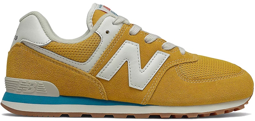 (JR) New Balance 574 Siri Kuning/'Putih' GC574HB2 Order (JR) New Balance 574 Siri Kuning/'Putih' GC574HB2