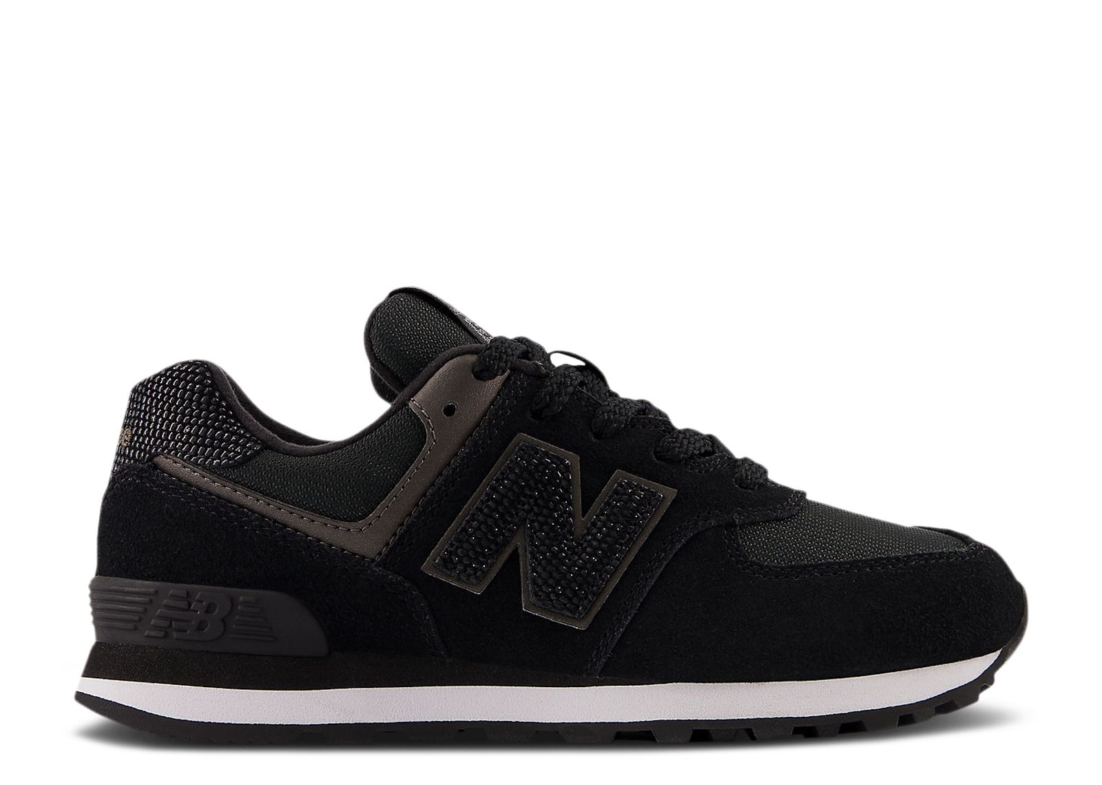 Buy (Youth) New Balance 574 Wide 'Black Metallic' PC574EB1-W