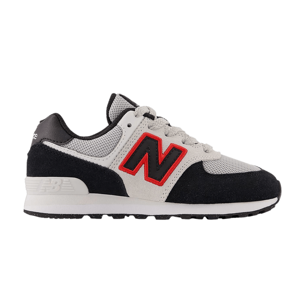 (Youth) NB 574 Wide 'Black Nimbus Cloud Red'