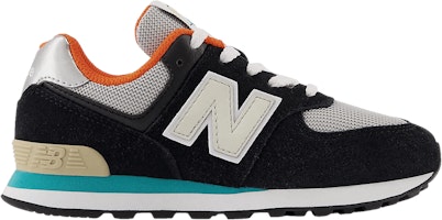 (Youth) New Balance 574 Wide 'Black Poppy' PC574BB1-W (Youth) New Balance 574 Wide 'Black Poppy' PC574BB1-W