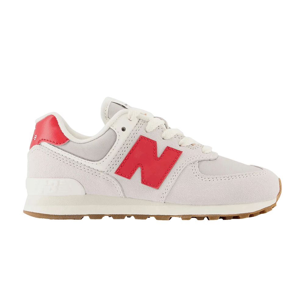 (Youth) NB 574 Wide 'Nimbus Cloud True Red'