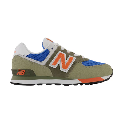 (Youth) NB 574 Wide 'True Camo Vibrant Orange'