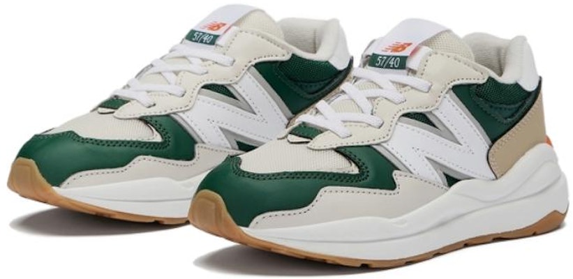 (Preschool) New Balance 57/40 Shoes 'White Beige Green' PV5740PT Lookbook (Preschool) New Balance 57/40 Shoes 'White Beige Green' PV5740PT