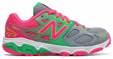 Order 兒童 New Balance 680系列 透氣減震防滑 低筒跑步鞋 灰粉綠