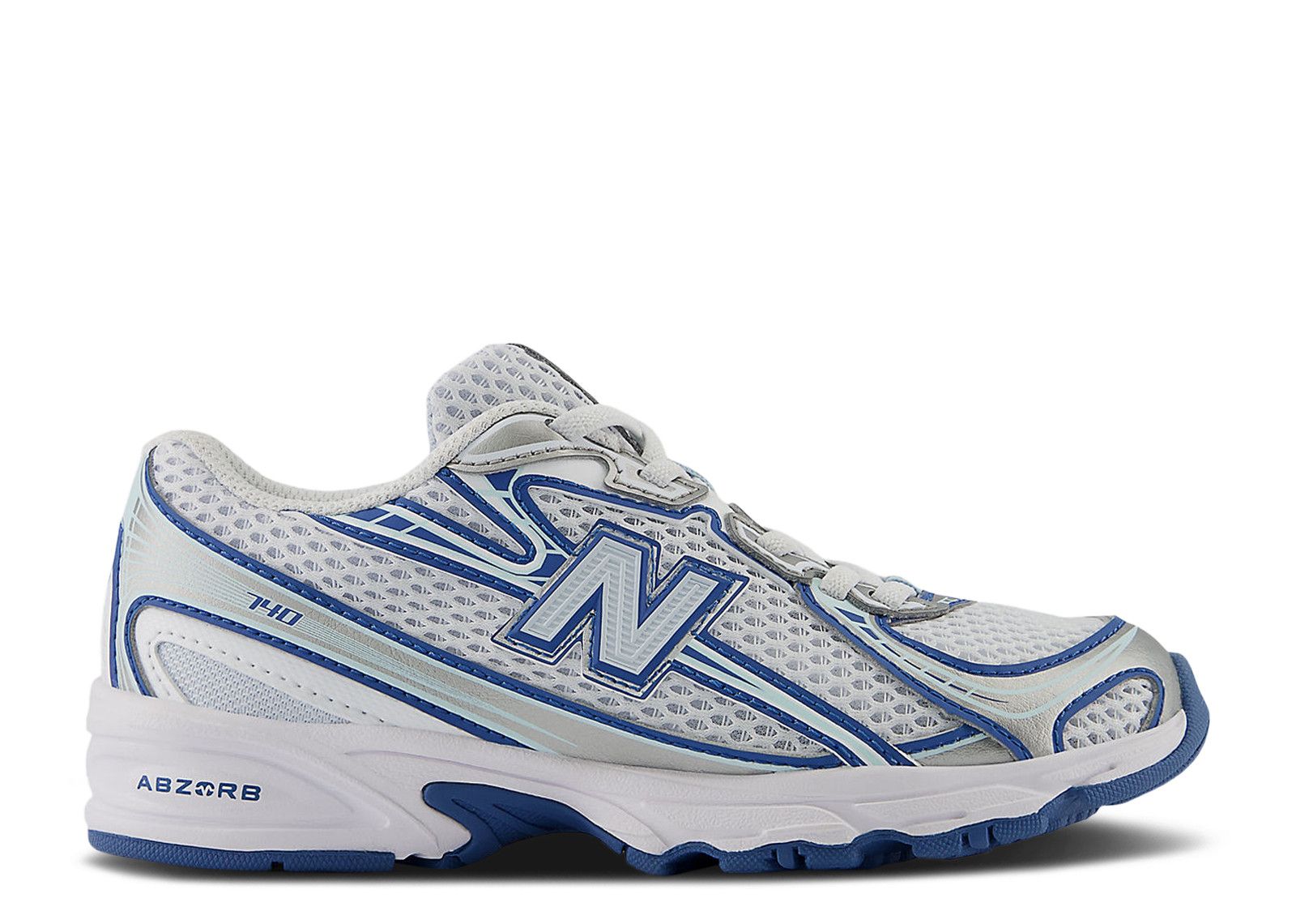 (Youth) New Balance 740 Bungee Lace Little Kid Wide 'Ice Blue Sea Stone' PZ740LB-W