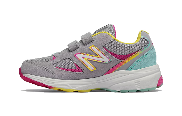 (Youth) New Balance 888v2 Hook & Loop 'Grey Rainbow' PO888GR2