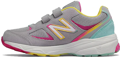 (Youth) New Balance 888v2 Hook & Loop 'Grey Rainbow' PO888GR2 (Youth) New Balance 888v2 Hook & Loop 'Grey Rainbow' PO888GR2