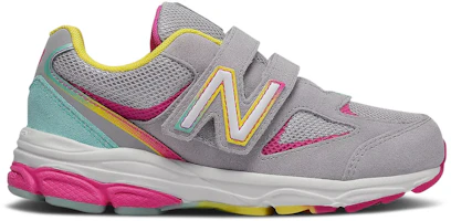 (Youth) New Balance 888v2 Hook & Loop Wide 'Grey Rainbow' PO888GR2-W (Youth) New Balance 888v2 Hook & Loop Wide 'Grey Rainbow' PO888GR2-W