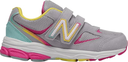 (Youth) New Balance 888v2 Hook & Loop Wide 'Grey Rainbow' PO888GR2-W (Youth) New Balance 888v2 Hook & Loop Wide 'Grey Rainbow' PO888GR2-W