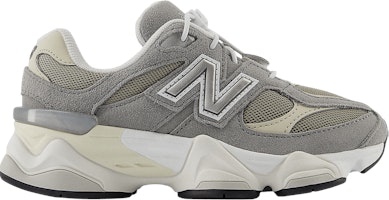 (Youth) New Balance 9060 Bungee Lace Little Kid Wide 'Slate Grey Timberwolf' PV9060BA-W (Youth) New Balance 9060 Bungee Lace Little Kid Wide 'Slate Grey Timberwolf' PV9060BA-W