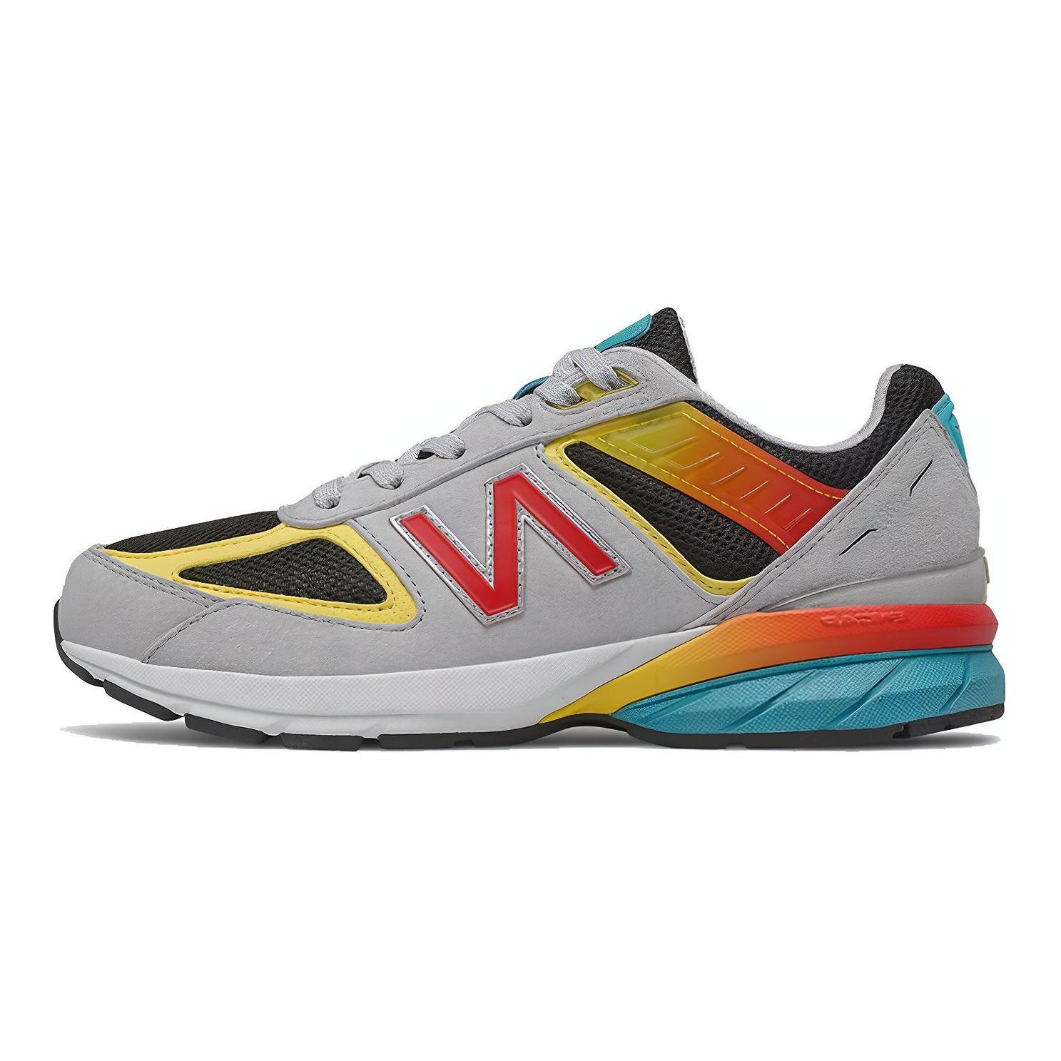 (Youth) New Balance 990 v5 Launch Shoes 'Grey Black Red' GC990GG5