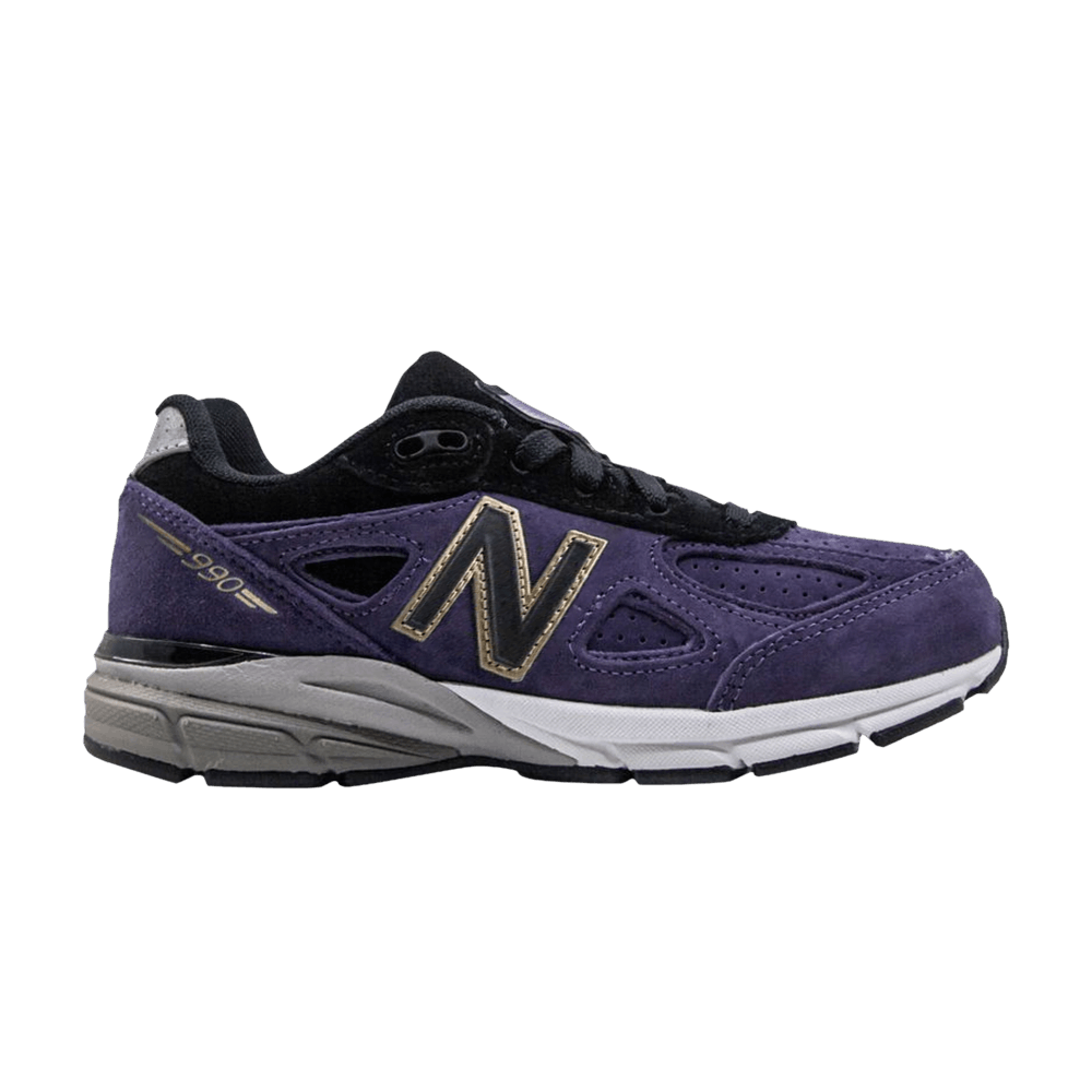 (Youth) New Balance 990v4 'Black Wild Indigo' KJ990B4P