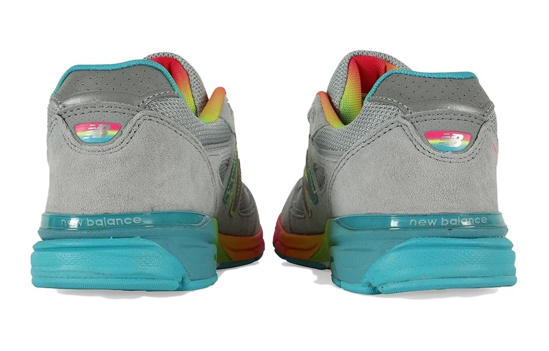 Shop (JR) New Balance 990v4 'Kelabu Pelangi' KJ990O4G