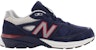 (JR) New Balance 990v4 Kanak-Kanak 'Navy'. KJ9904TG