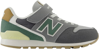 (Youth) New Balance 996 Hook & Loop Little Kid Wide 'Black Cement New Spruce' YV996RB3-W (Youth) New Balance 996 Hook & Loop Little Kid Wide 'Black Cement New Spruce' YV996RB3-W