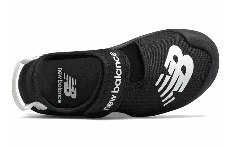 Lookbook (PS) New Balance CRSR 舒适防滑运动黑白大童凉鞋 YOCRSRBK