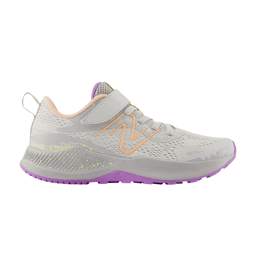 (Youth) New Balance DynaSoft Nitrel v5 Bungee Lace Little Kid Wide 'Grey Matter Purple Fade' PANTRLC5-W