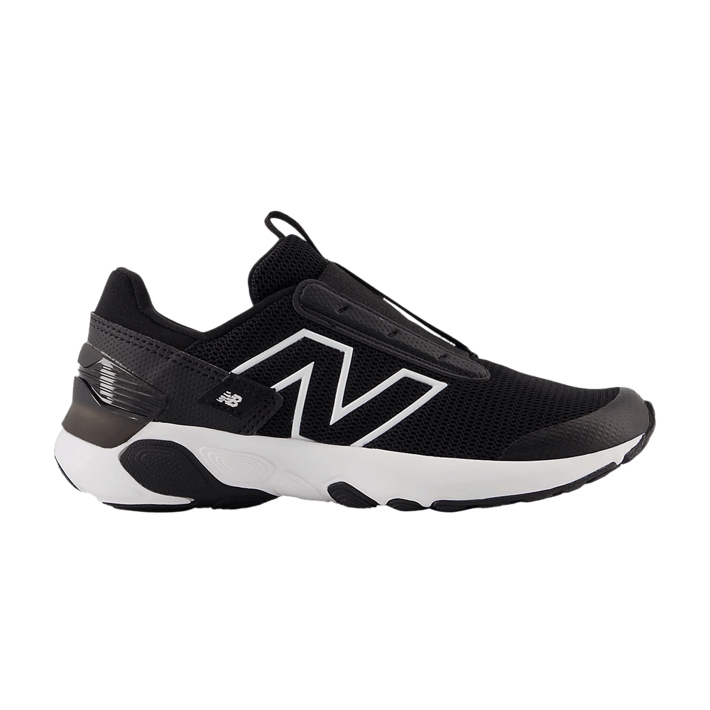 (Youth) New Balance Fresh Foam 1440 Slip On Little Kid Wide 'Black White' PA1440LK-W