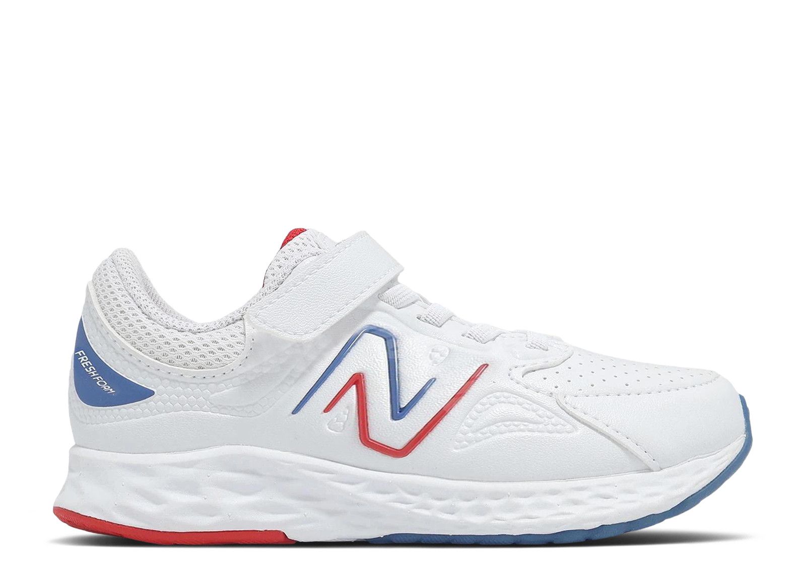 (Youth) New Balance Fresh Foam 76T V1 Little Kid Wide 'White Blue' PA76TBR1-W