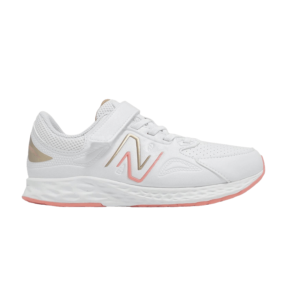 (Youth) New Balance Fresh Foam 76T V1 Little Kid Wide 'White Pink' PA76TPG1-W