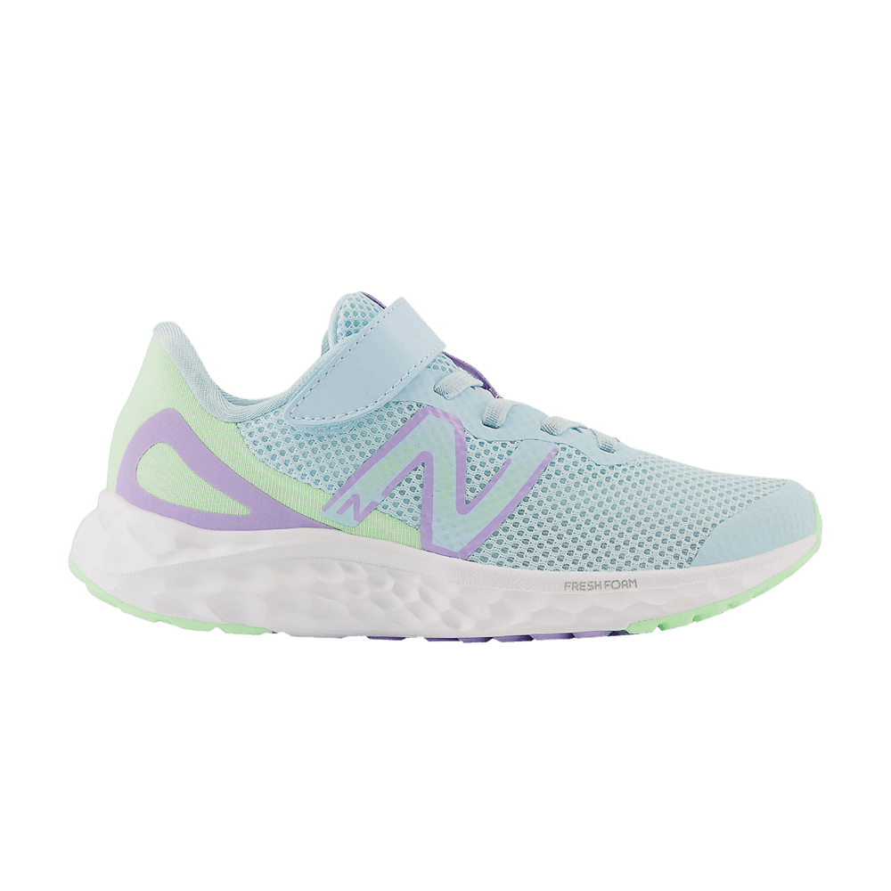 (Youth) New Balance Fresh Foam Arishi v4 Bungee Lace Top Strap Wide 'Blue Lilac Glow' PAARIBL4-W