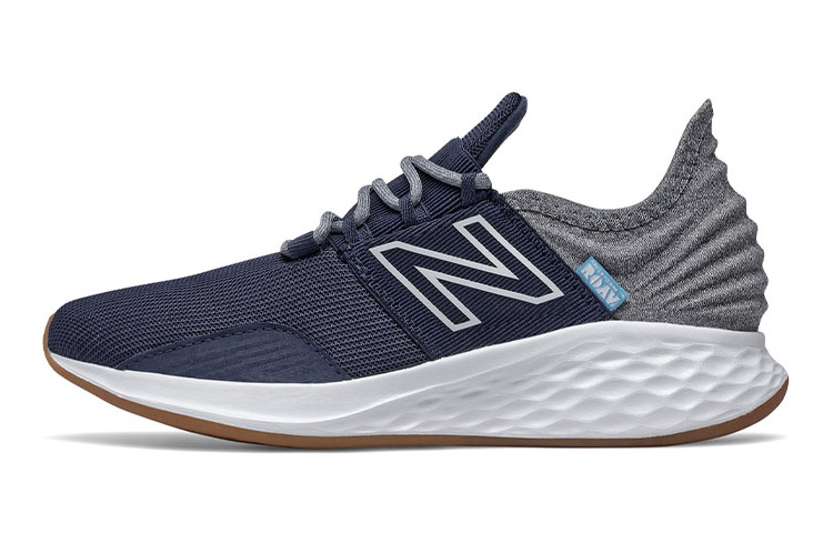 (Youth) New Balance Fresh Foam Roav Tee Shirt Grey/Blue GEROVTB