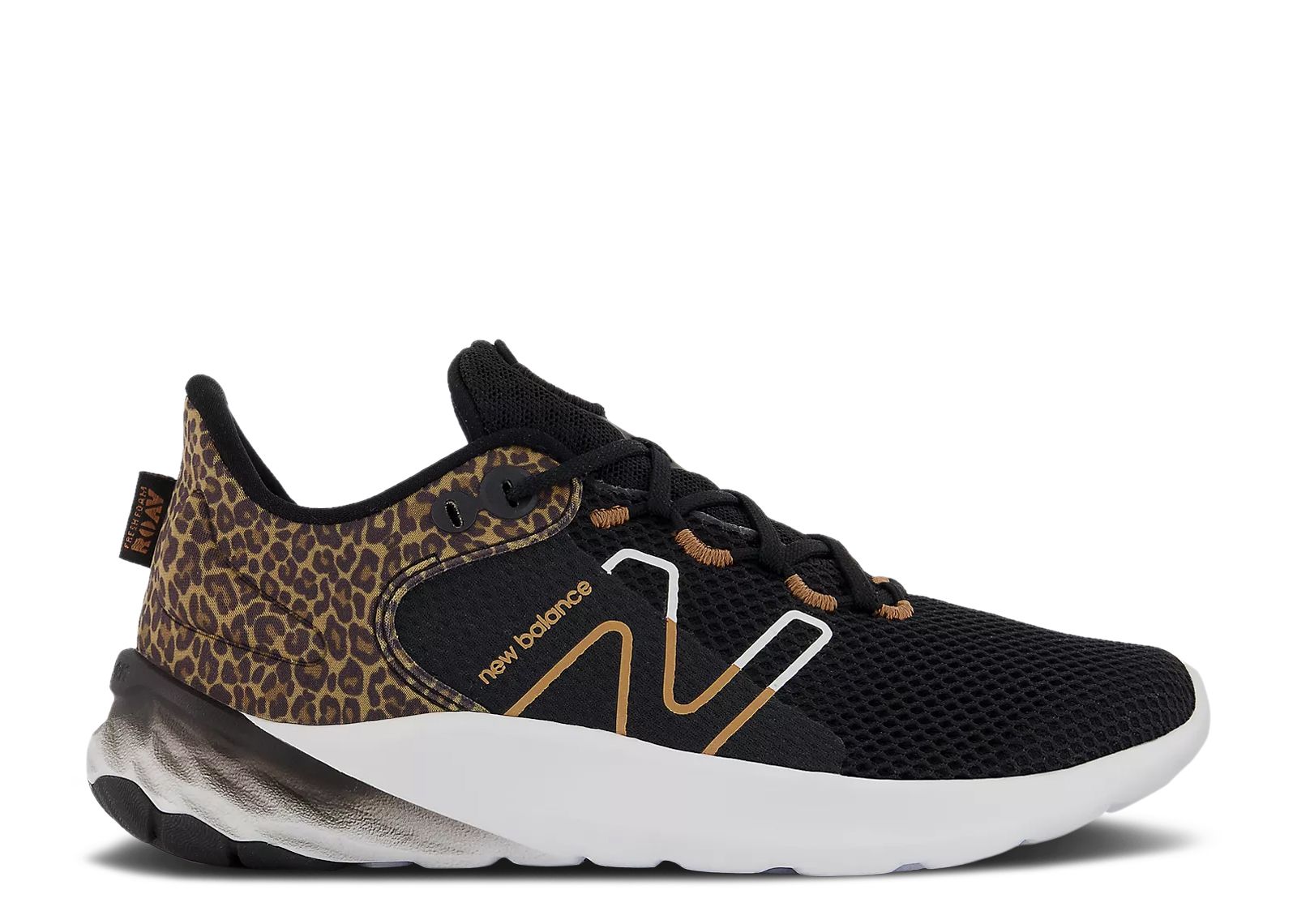 (Youth) New Balance Fresh Foam Roav Wide 'Black Leopard' PEROVBC2-W