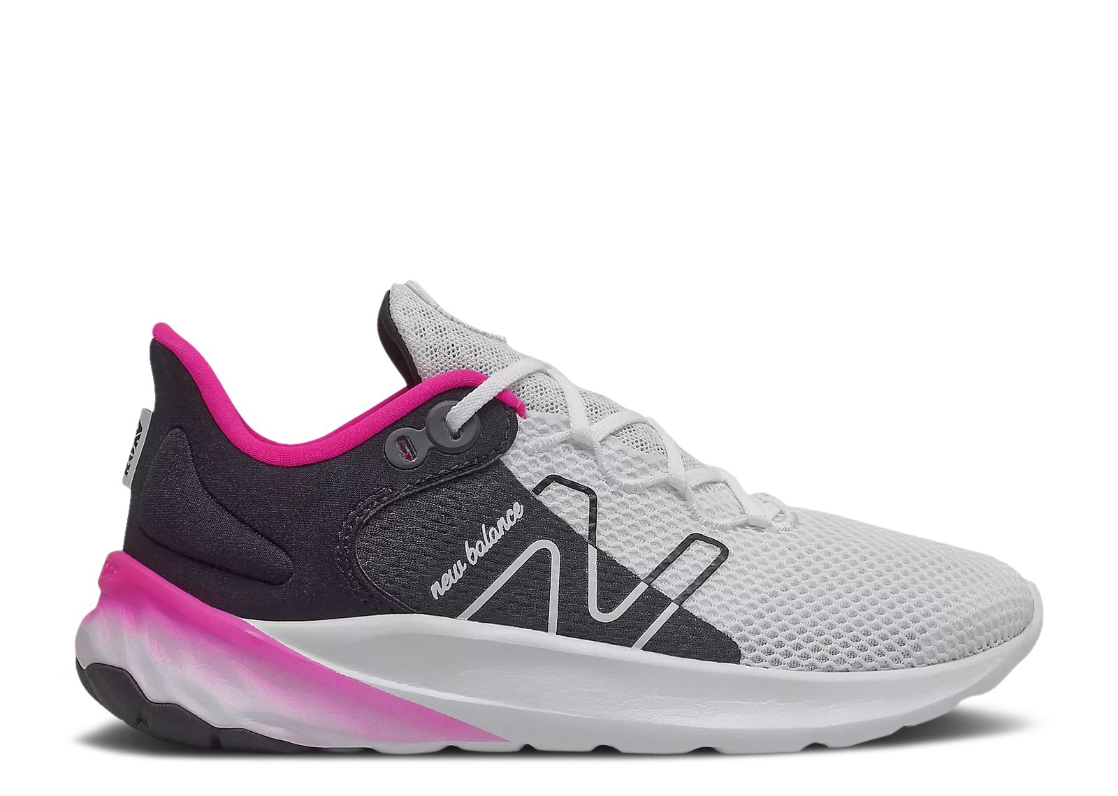 (Youth) New Balance Fresh Foam Roav Wide 'White Black Pink Glow' PEROVSP2-W