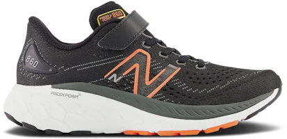 (Youth) New Balance Fresh Foam X 860v13 Bungee Lace Top Strap Little Kid Wide 'Black Neon Orange' PA860D13-W (Youth) New Balance Fresh Foam X 860v13 Bungee Lace Top Strap Little Kid Wide 'Black Neon Orange' PA860D13-W