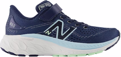 (Youth) New Balance Fresh Foam X 860v13 Bungee Lace Top Strap Little Kid Wide 'Navy Bleach Blue' PA860N13-W (Youth) New Balance Fresh Foam X 860v13 Bungee Lace Top Strap Little Kid Wide 'Navy Bleach Blue' PA860N13-W