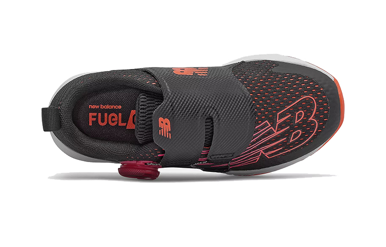 Lookbook 中童 New Balance FuelCore Reveal v3 透氣耐磨防滑 低幫運動鞋 黑橙色
