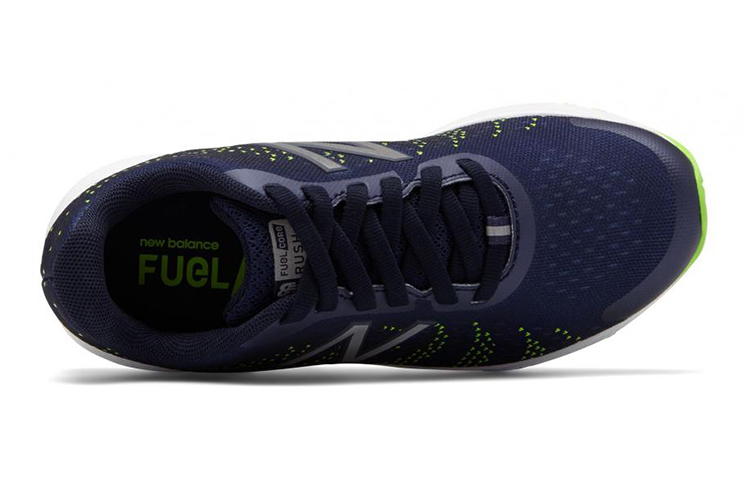 Lookbook (JR) New Balance FuelCore Rush v3 ''Donkerblauw Neon Groen'' KJRUSN1G