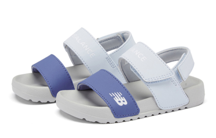Lookbook (JR) New Balance Nclay Sandal Kasual Biru 'Navy Putih Abu' YTNCLAYR
