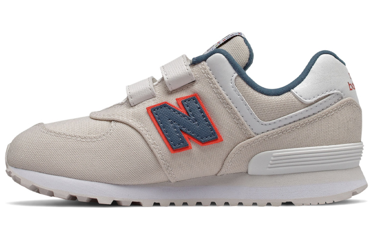 Buy (JR) 新百伦574魔术贴白色/蓝色‘米色’ YV574SOM