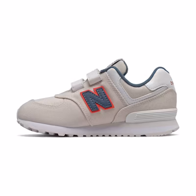 (Youth) NB NBHook and Loop 574 White/Blue 'Beige'