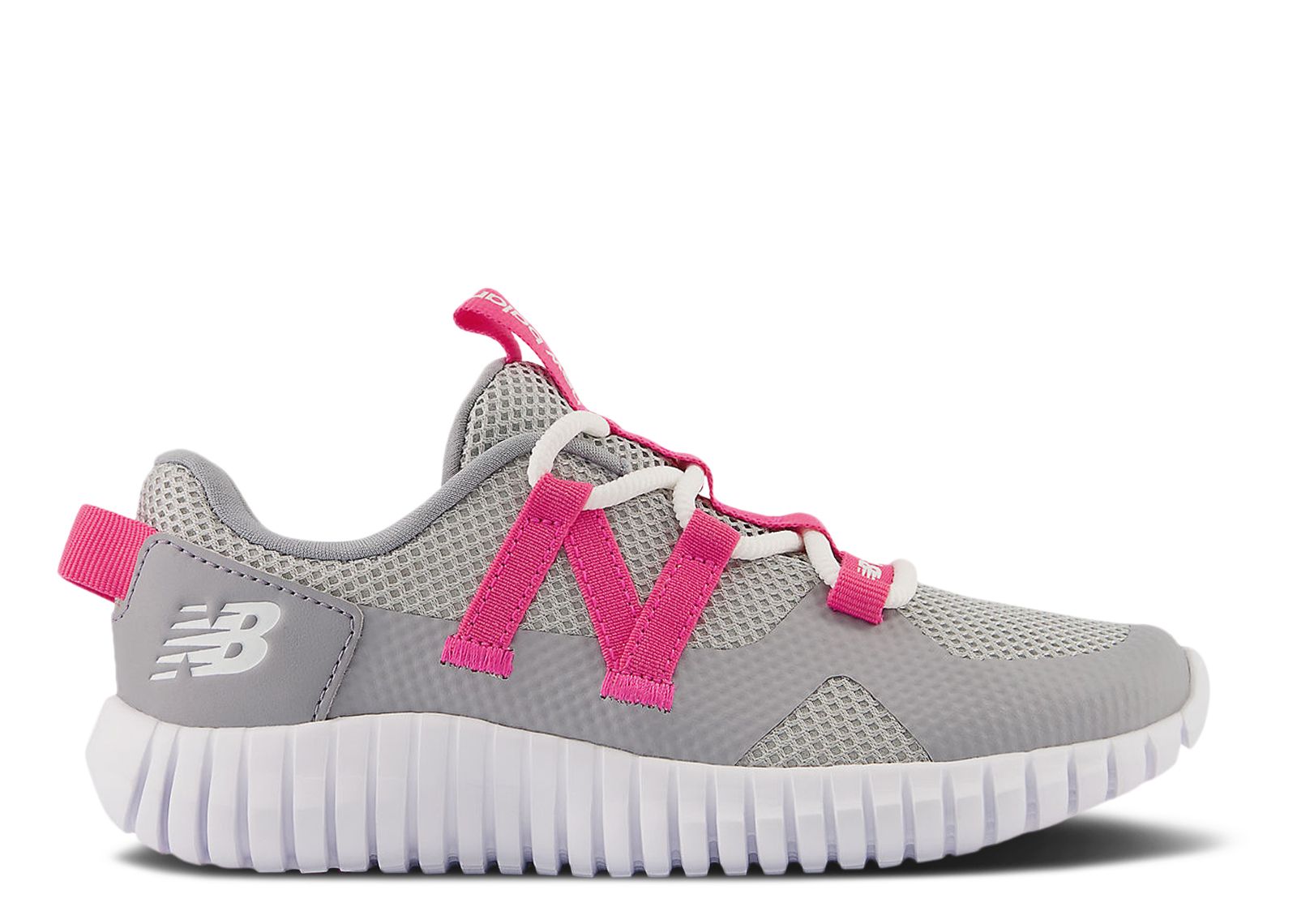 (Youth) New Balance Playgruv v2 Bungee Wide 'Grey Hi-Pink' PTPGRVAD-W