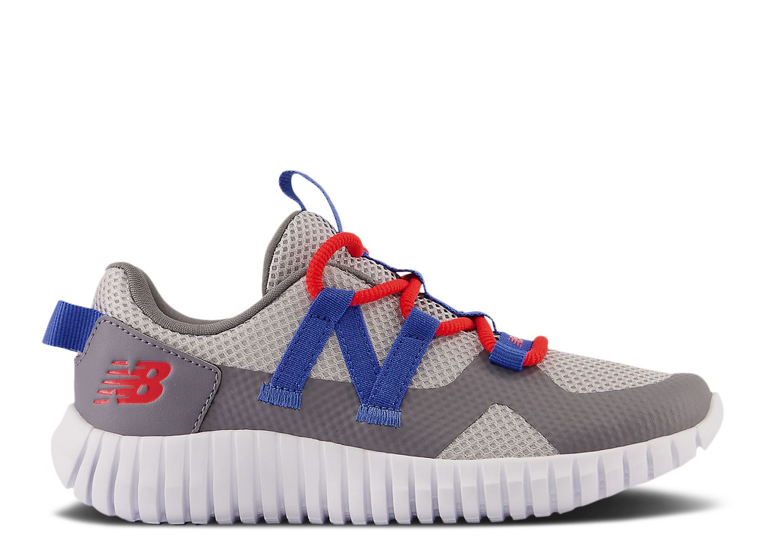 (Youth) New Balance Playgruv v2 Bungee Wide 'Grey True Red' PTPGRVAA-W