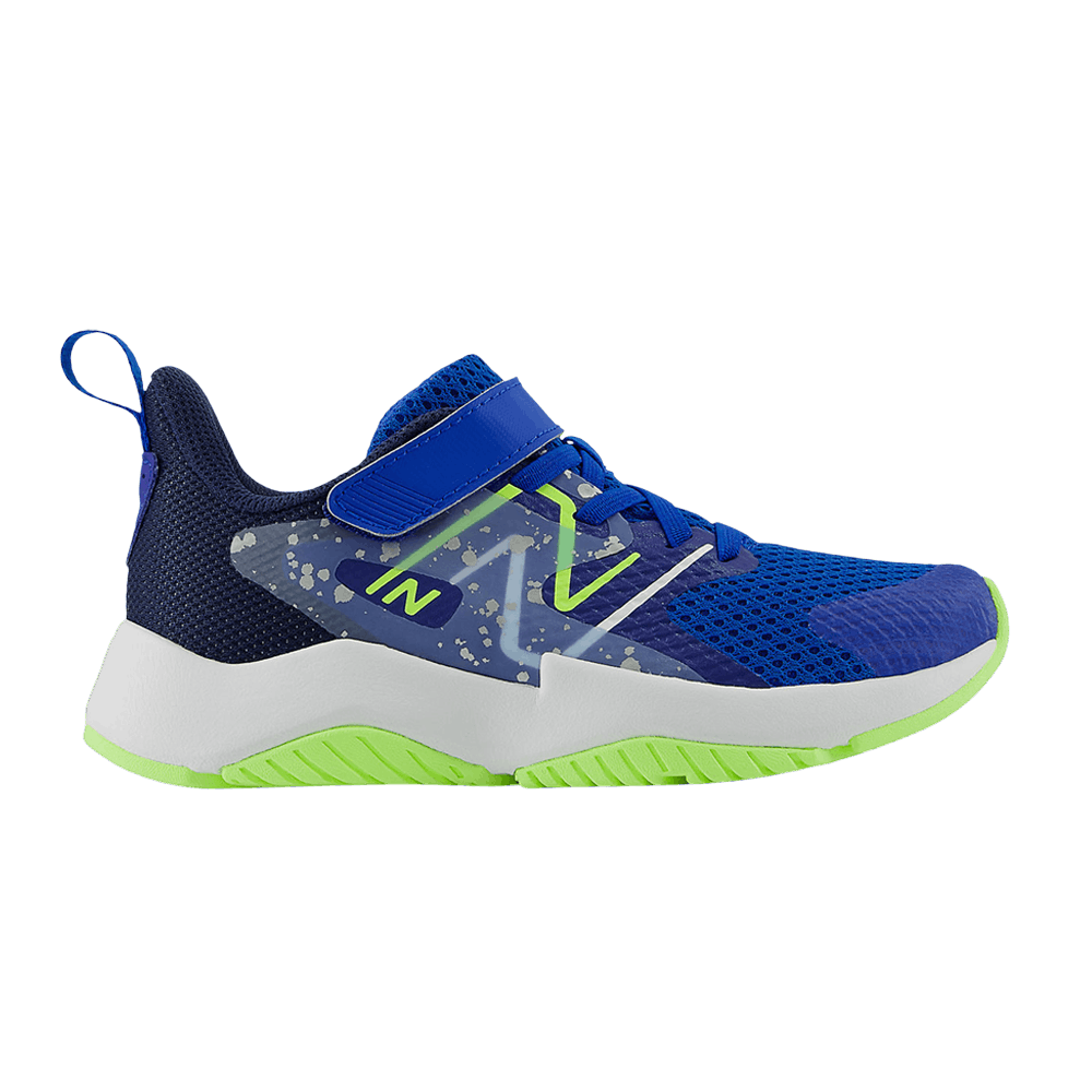(Youth) New Balance Rave Run v2 Bungee Lace Big Kid Wide 'Team Royal Paint Splatter' YTRAVRB2-W