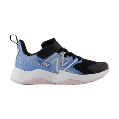 (Youth) NB Rave Run v2 Bungee Lace Big Kid Wide 'Black Blue Laguna Paint Splatter'