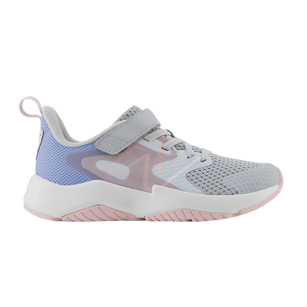 (Youth) New Balance Rave Run v2 Bungee Lace Top Strap Big Kid Wide 'Bright Sky Rose Sugar' YTRAVAG2-W
