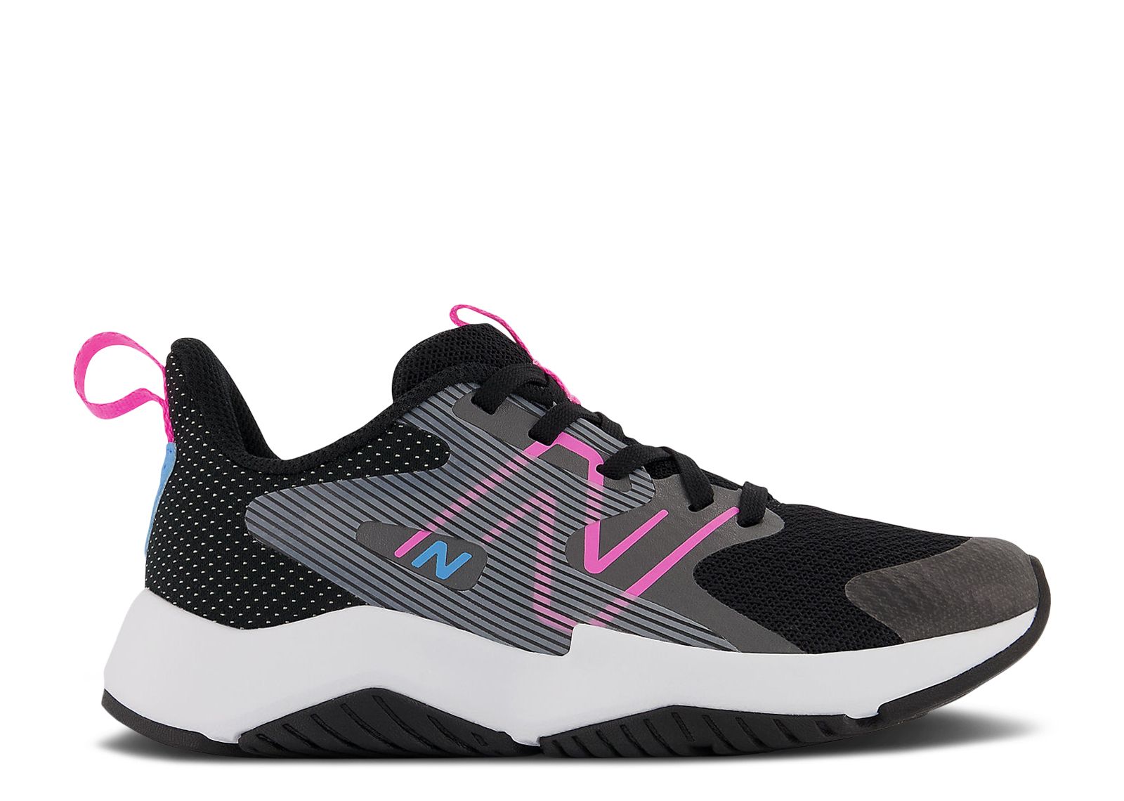 (Youth) New Balance Rave Run v2 Wide 'Black Vibrant Pink' PKRAVBP2-W