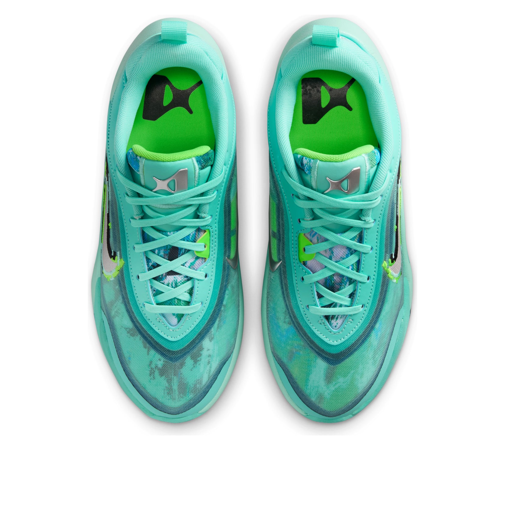 Order (JR) Nike A''One ''King of the Court'' ''Teal'' Kasut Sukan Lelaki HV2267-300