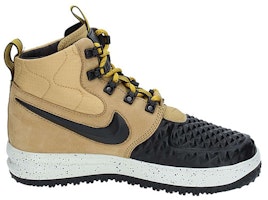 耐吉 Lunar Force 1 Duckboot “金屬金色” (GS) 防滑耐磨 高筒板鞋 黑棕 Order 耐吉 Lunar Force 1 Duckboot “金屬金色” (GS) 防滑耐磨 高筒板鞋 黑棕